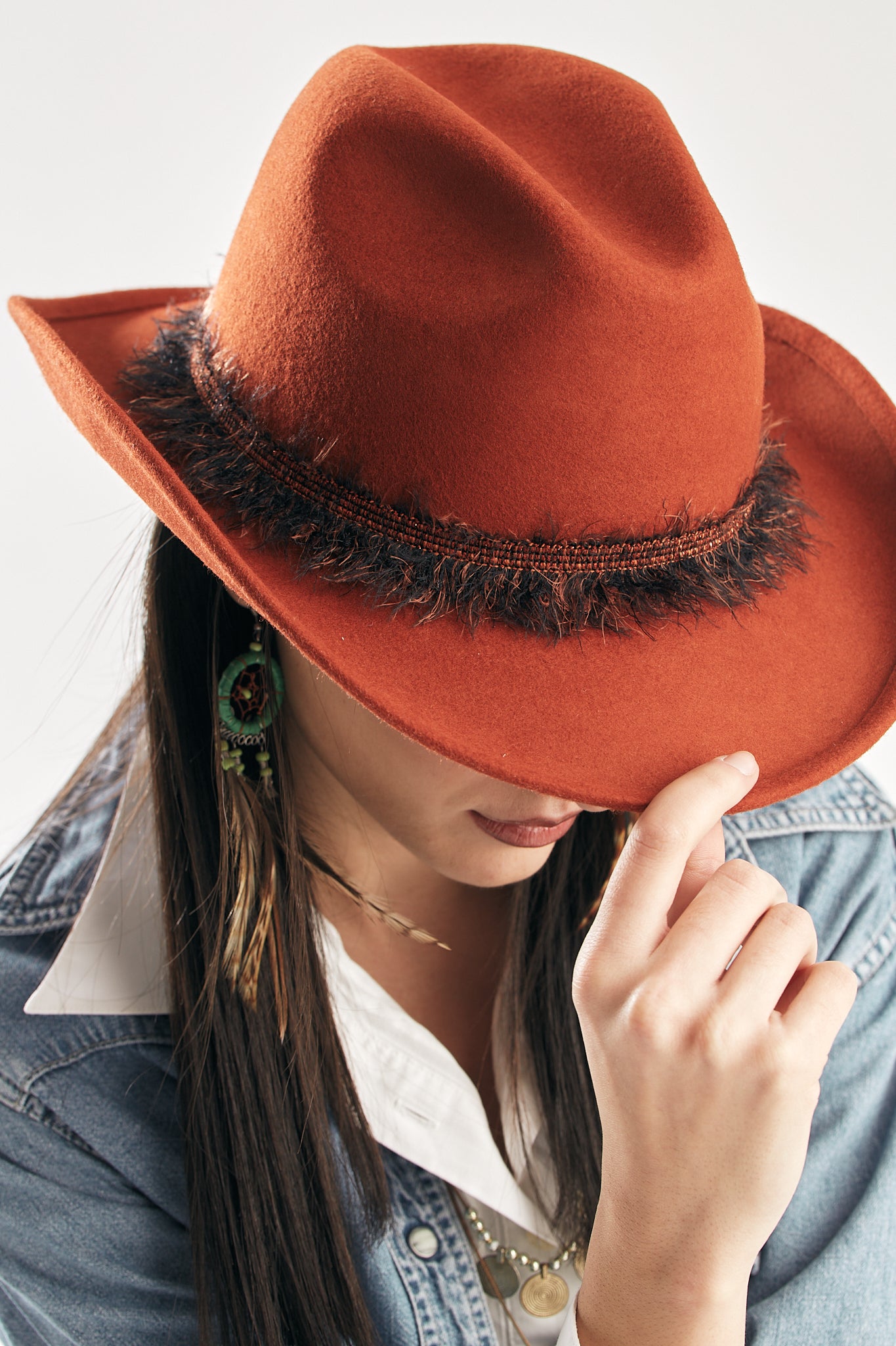 Cowgirl hat Orange