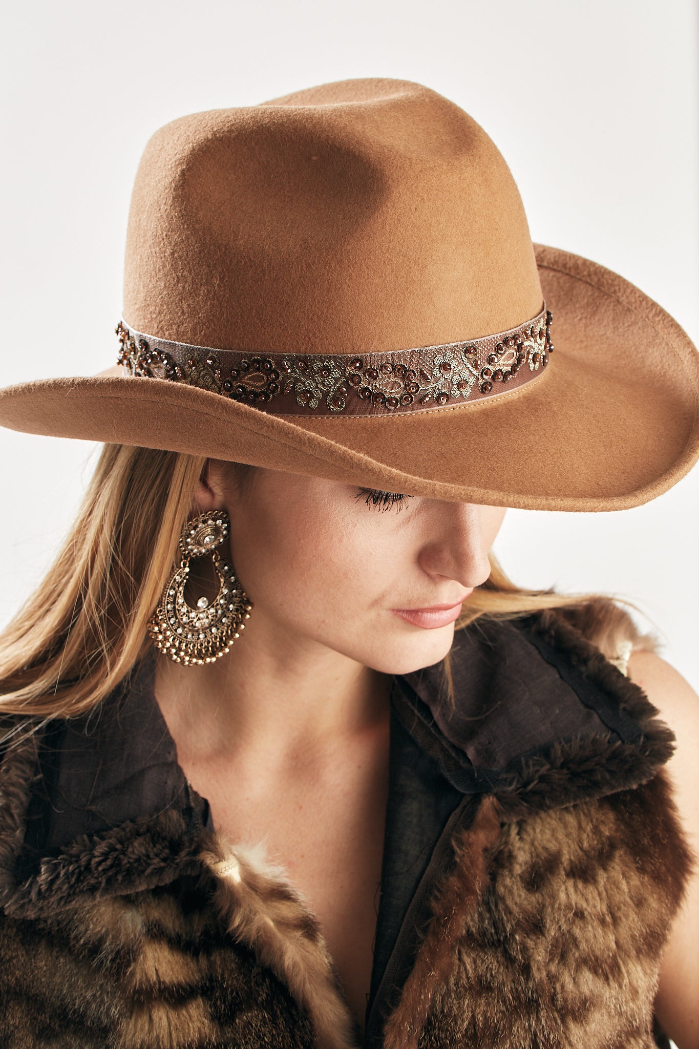 Cowgirl hat Beige